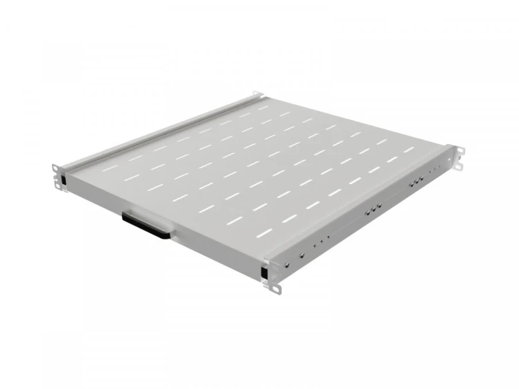 Lanberg Półka wysuwana do szaf rack 19 cali 500mm szara