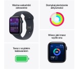 Apple Watch SE 3 GPS+Cellular koperta 40 mm z aluminium w kolorze księżycowej poświaty, pasek sportowy w kolorze księżycowej poświaty - rozmiar S/M