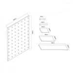 Maclean Drewniana tablica organizer MC-131 WD