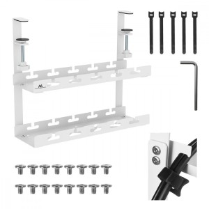 Maclean Organizer podbiurkowy na kable, MC-104W
