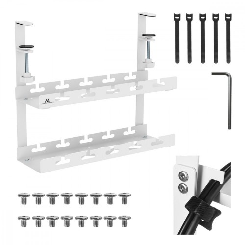 Maclean Organizer podbiurkowy na kable, MC-104W