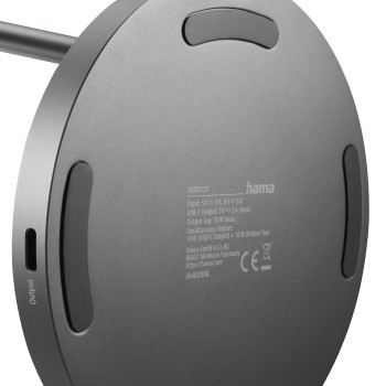 Hama Ładowarka indukcyjna fast charge 15w czarna