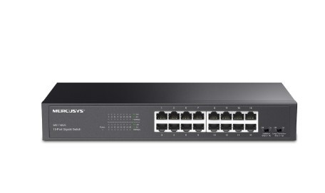 TP-LINK Przełącznik Mercusys 16-Port Gigabit Desktop/Rackmount Switch                PORT: 16× Gigabit RJ45 Ports