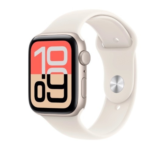 Apple Watch SE 3 GPS+Cellular koperta 40 mm z aluminium w kolorze ksiÄĹźycowej poĹwiaty, pasek sportowy w kolorze ksiÄĹźycowej poĹwiaty - rozmiar M/L