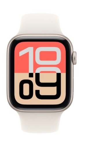 Apple Watch SE 3 GPS+Cellular koperta 40 mm z aluminium w kolorze ksiÄĹźycowej poĹwiaty, pasek sportowy w kolorze ksiÄĹźycowej poĹwiaty - rozmiar M/L