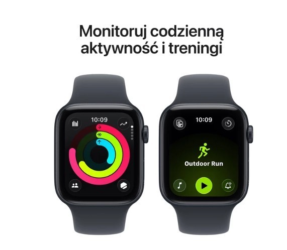 Apple Watch SE 3 GPS+Cellular koperta 40 mm z aluminium w kolorze pĂłĹnocy, pasek sportowy w kolorze pĂłĹnocy - rozmiar M/L