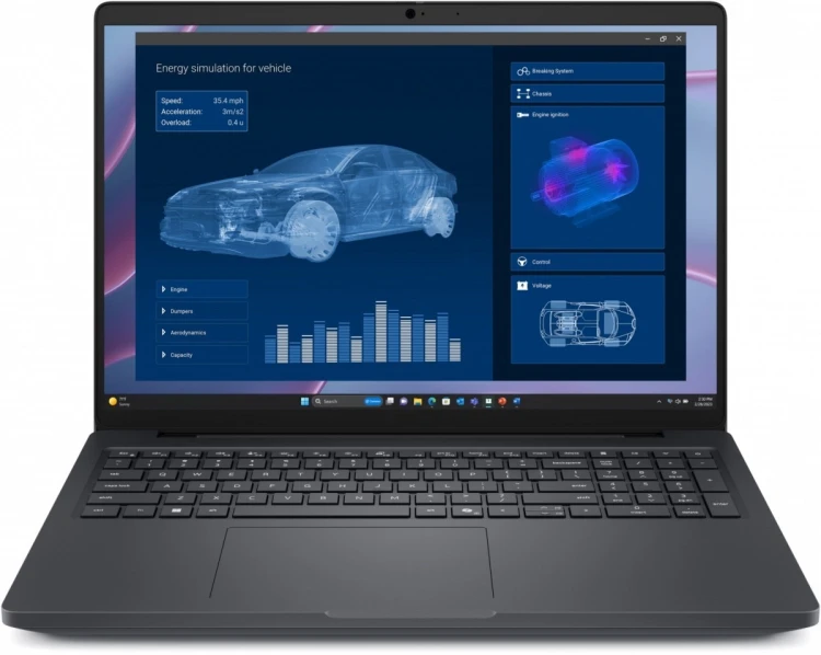 Dell Stacja robocza Dell Pro Max 16 MC16255 Win11Pro AMD Ryzen 340|16GB|256GB|FgrPr&SmtCd|FHD Cam&Mic|WLAN+BT|16.0 FHD+|4 Cell|100W/3YPS