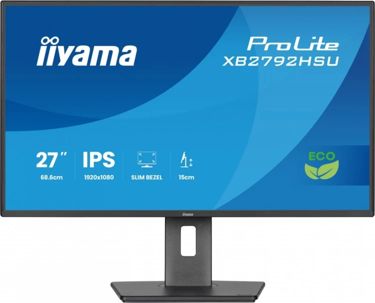 IIYAMA Monitor 27 cali XB2792HSU-B1 IPS,FHD,HDMI,DP,120Hz,350cd,4ms,        cienkie ramki, 1500:1, ErP B, USB HUBx2