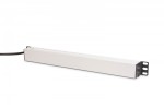 Digitus Listwa zasilająca PDU Rack 19" z zabezpieczeniem przeciążeniowym, 8 gniazd Schuko CEE 7/3 (45°), kabel 2m wtyk Unischuko, 16A, aluminiowa