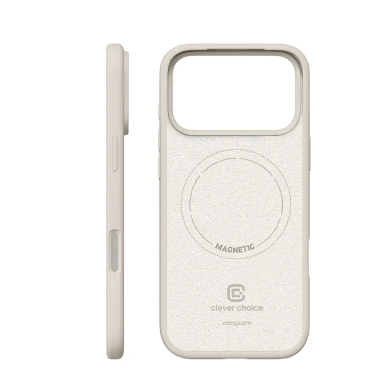 CRONG Etui Color Cover Magnetic iPhone 17 Pro Max MagSafe Kamienny beż