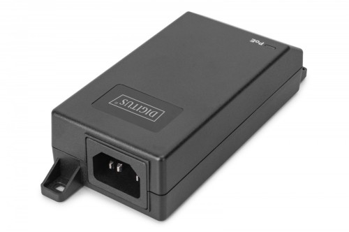 Digitus Zasilacz/Adapter PoE+ 802.3at aktywny max. 55V 30W 10/100/1000Mbps, transmisja do 100m