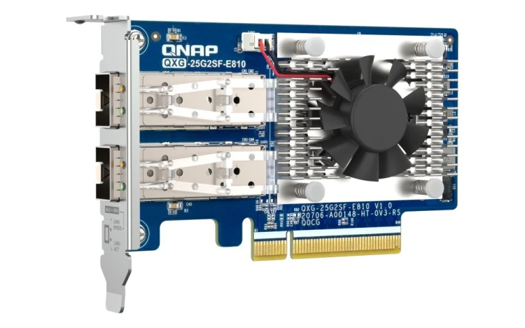 QNAP Karta sieciowa QXG-25G2SF-E810 2 port 25GbE NIC