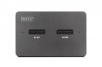 Digitus Stacja dokująca USB-C 3.2 Gen2 dla dysków SSD M.2 Duo NVMe oraz SATA (max. 2x 4 TB) z czytnikiem kart SD-Express 7.1 (max. 2 TB), czarna