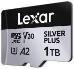 Lexar Karta pamięci microSD 1TB C10 A2 U3 V30 205/150MB/s Silver Plus