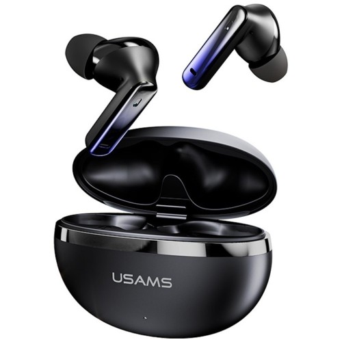 USAMS Słuchawki bluetooth TWS E02 ANC+ENC czarne