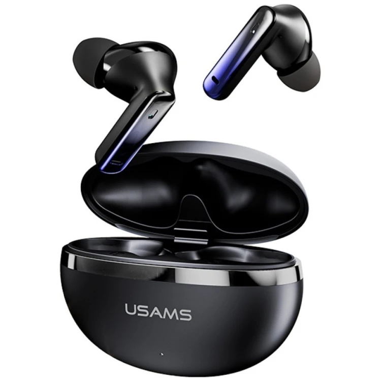 USAMS Słuchawki bluetooth TWS E02 ANC+ENC czarne