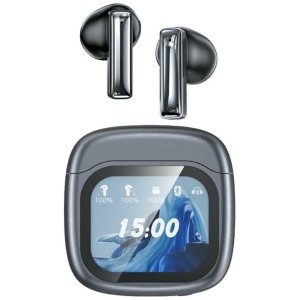 AWEI Słuchawki bluetooth ENC TP100 5.4 TWS LCD czarne