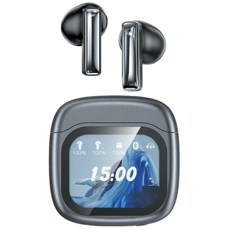 AWEI Słuchawki bluetooth ENC TP100 5.4 TWS LCD czarne
