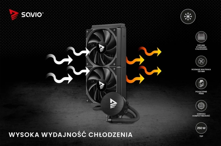 Savio Chłodzenie wodne NOX 240 mm