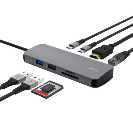 Trust Adapter DALYX 8-IN-1 Multiport