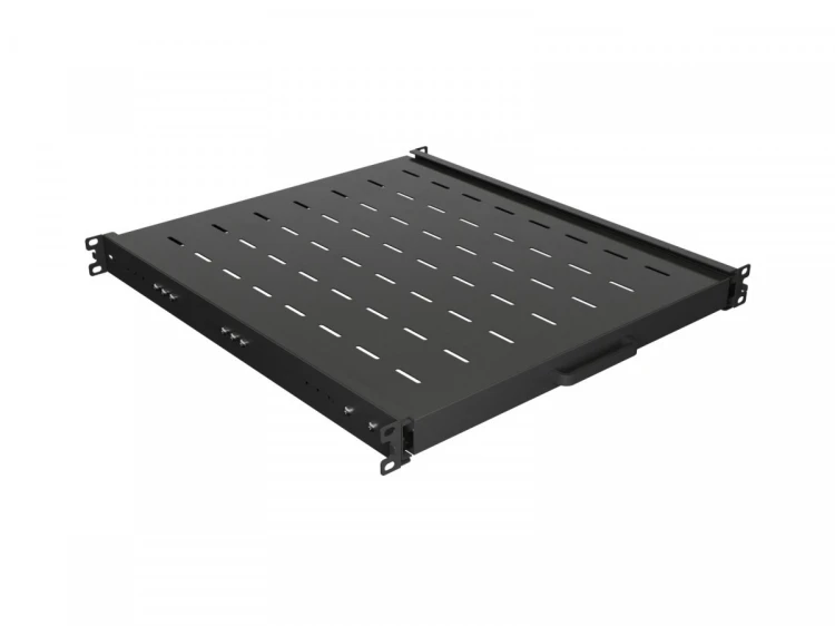 Lanberg Półka wysuwana do szaf rack 19 cali 500mm czarna