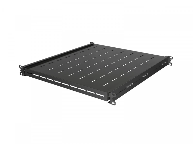 Lanberg Półka wysuwana do szaf rack 19 cali 500mm czarna