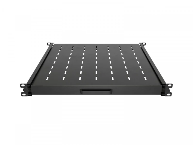 Lanberg Półka wysuwana do szaf rack 19 cali 500mm czarna