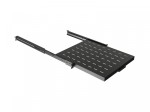 Lanberg Półka wysuwana do szaf rack 19 cali 500mm czarna