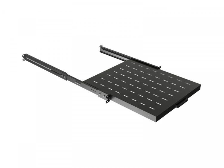 Lanberg Półka wysuwana do szaf rack 19 cali 500mm czarna