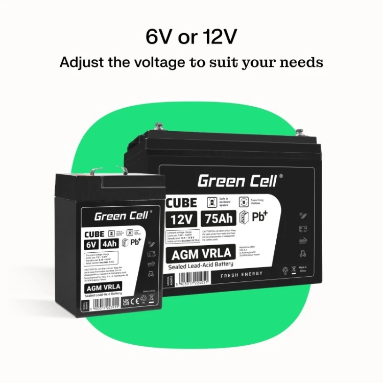 Green Cell Akumulator AGM VRLA 12V 75Ah IP54