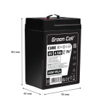 Green Cell Akumulator AGM VRLA 6V 4,5Ah IP54