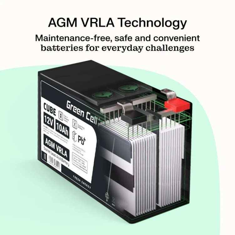 Green Cell Akumulator AGM VRLA 6V 4,5Ah IP54
