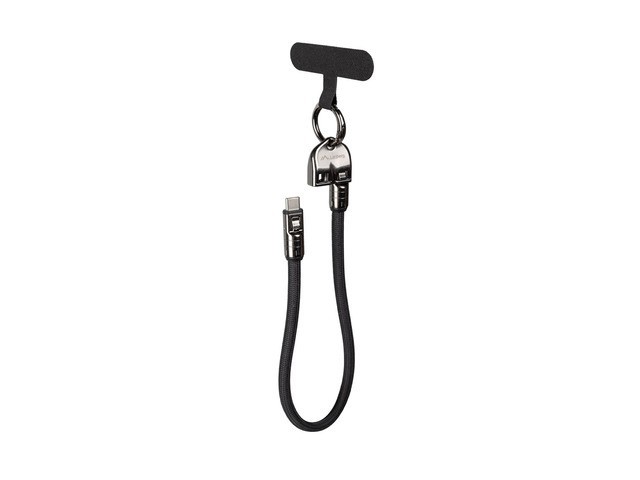 Lanberg Kabel USB-C M/M SMYCZ/BRELOK 0.3M 240W czarny