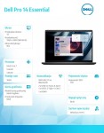 Dell Laptop Dell Pro 14 Essential PV14250 W11P C7-150U|16GB|1TB|Intel Graph|FgrPr|WLAN+BT|14.0 FHD+|BcklKb|4C|65W|3YPS Carbon Black (Plastic)