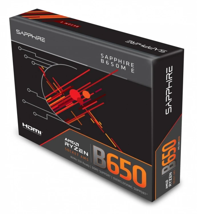Sapphire Technology Płyta główna B650M-E AM5 2DDR5 mATX