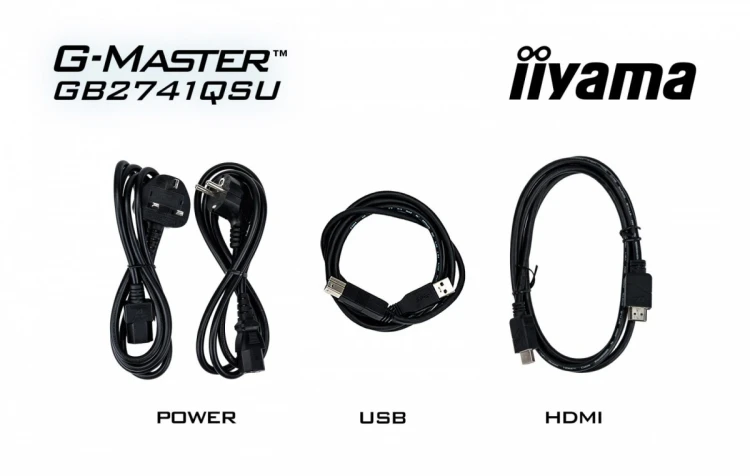 IIYAMA Monitor 27 cali GB2741QSU-B1 IPS,QHD,144Hz,1ms,2xUSB,                Adaptive G-SYNC,HDMI,DP,350cd, HAS (150) PIVOT
