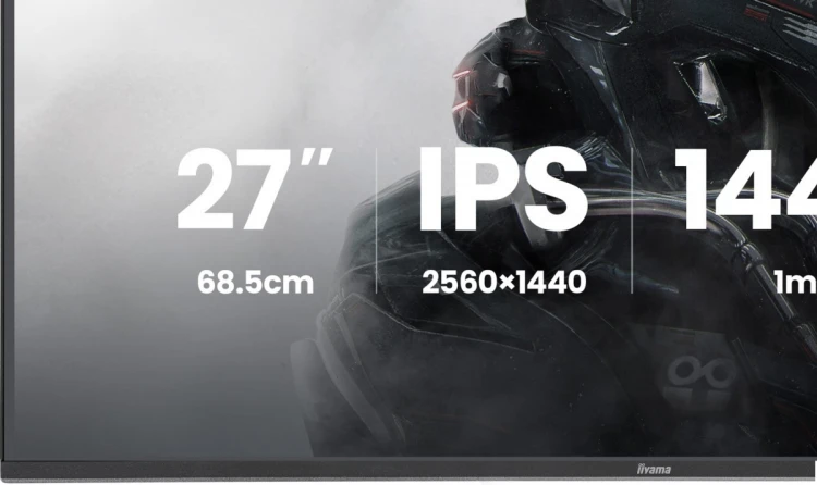 IIYAMA Monitor 27 cali GB2741QSU-B1 IPS,QHD,144Hz,1ms,2xUSB,                Adaptive G-SYNC,HDMI,DP,350cd, HAS (150) PIVOT