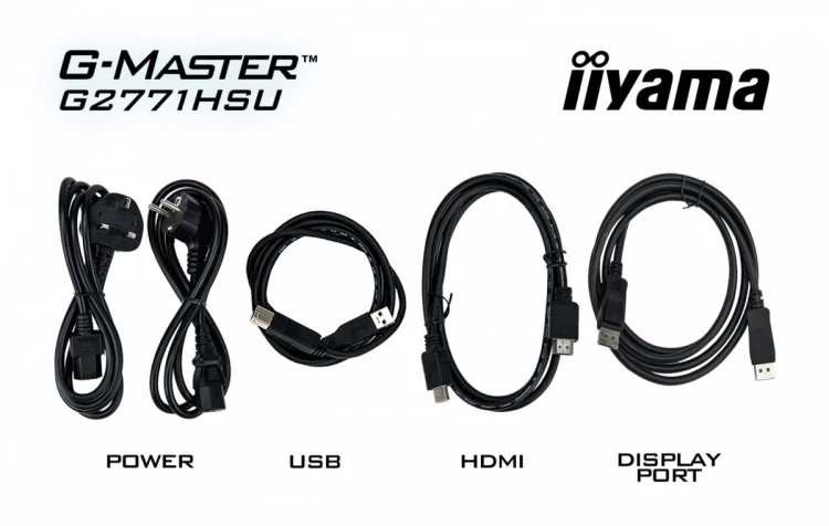 IIYAMA Monitor 27 cali G2771HSU-B1 0.4ms,Fast IPS,1xUSB 3.2, 1xUSB C,      240Hz, DP, 2xHDMI,  Adaptive G-SYNC - 1920 x 1080 @48-240Hz  DisplayPort On