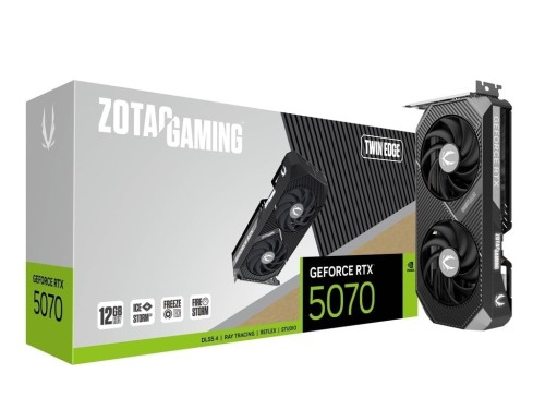 ZOTAC Karta graficzna GeForce RTX 5070 TWIN EDGE 12GB GDDR7 192bit 3DP/HDMI