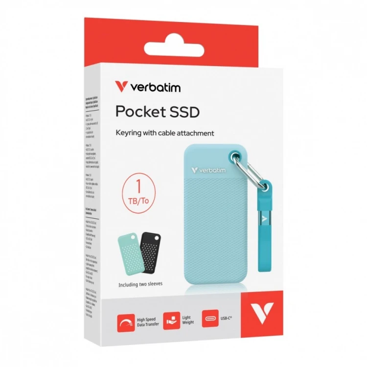 Verbatim Pocket Dysk SSD 1TB M.2 1000MB/s USB-C 32324