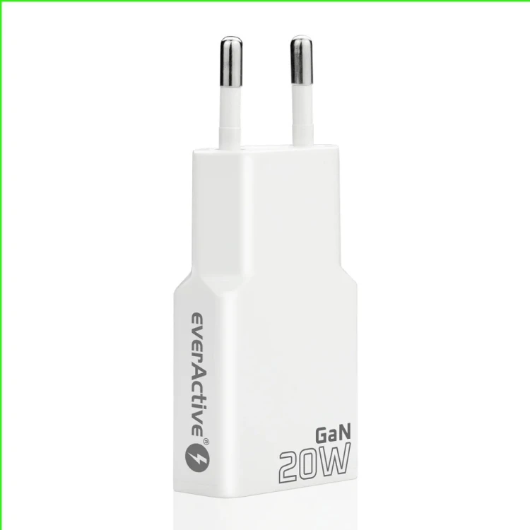 everActive Ładowarka sieciowa SUPER SLIM QC 3.0 20W 1XUSB 1XUSB-C biała SC-340Q