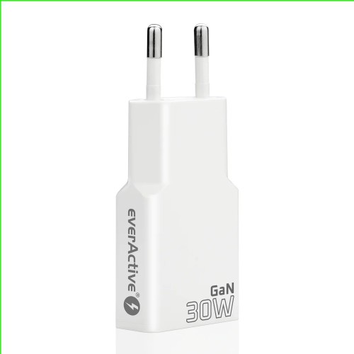 everActive Ładowarka sieciowa SUPER SLIM QC 4+ 30W 2XUSB-C biała SC-385Q