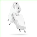 everActive Ładowarka sieciowa SUPER SLIM QC 4+ 30W 2XUSB-C biała SC-385Q