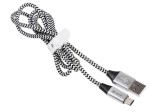 Tracer Kabel USB 2.0 Type-C A męski - C męski 1,0m czarno-srebrny