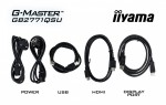 IIYAMA Monitor 27 cali GB2771QSU-B1 QHD,Fast IPS,200Hz,HAS (150) PIVOT,2xUSB 3.2,2xUSB C,0,5ms,2xHDMI,DP,350cd,Adaptive G-SYNC 1920x1080@48-240Hz DP o