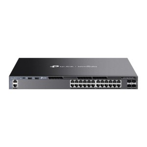 TP-LINK Przełącznik zarządzalny SG6428X Omada 24-Port Gigabit Stackable L3 Managed      Switch with 4 10GE SFP+ Slots