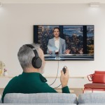 Hama Słuchawki nauszne przewodowe TV czarne