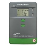 Qoltec Solarny regulator ładowania MPPT z czujnikiem temperatury 40A |  12V/24V | LCD | 2xUSB | Bluetooth | APP | GEL | LiFePO4