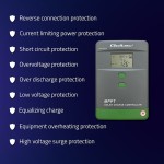 Qoltec Solarny regulator ładowania MPPT z czujnikiem temperatury 50A |  12V/24V | LCD | Bluetooth | APP | GEL | LiFePO4