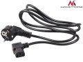 Maclean Kabel zasilający kątowy 3 pin 3M wtyk EU MCTV-803